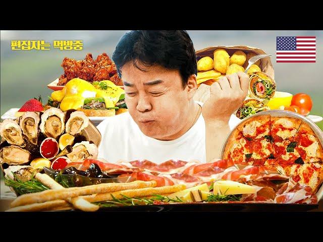 [#스트리트푸드파이터] (3시간) 점심시간주의! 먹방 여행 뽐뿌 오는 백종원의 고칼로리 침샘 자극 음식의 흡입 '아잇! 더 시킬걸...' | #편집자는