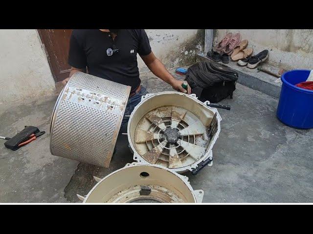 bosch washing machine drum repair||new Bracket change[Hindi Urdu]