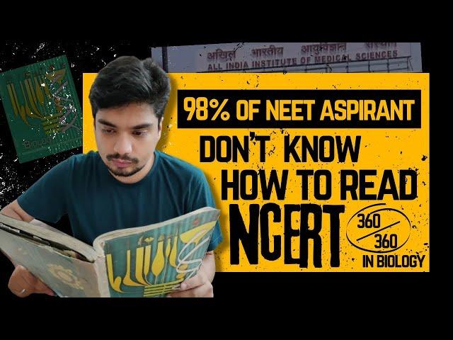 Score 360/360 in Biology- The correct way to read NCERT!! #ncert #neetug #neet #neet2022