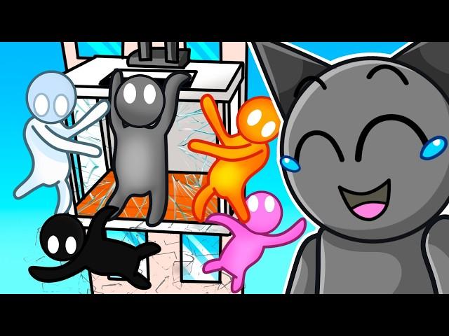 Sprunki vs 1 Elevator (Gang Beasts)