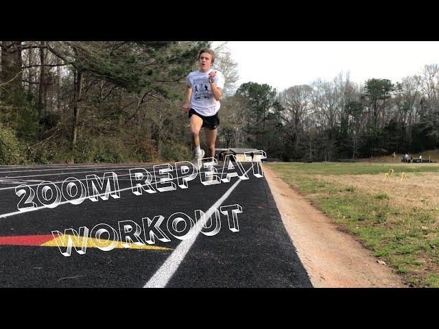 200m repeat workout