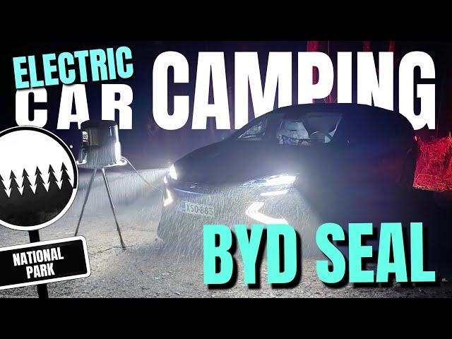 Sleeping in BYD SEAL: Car Camping Experience with Electric Sedan #carcamping #bydseal #byd