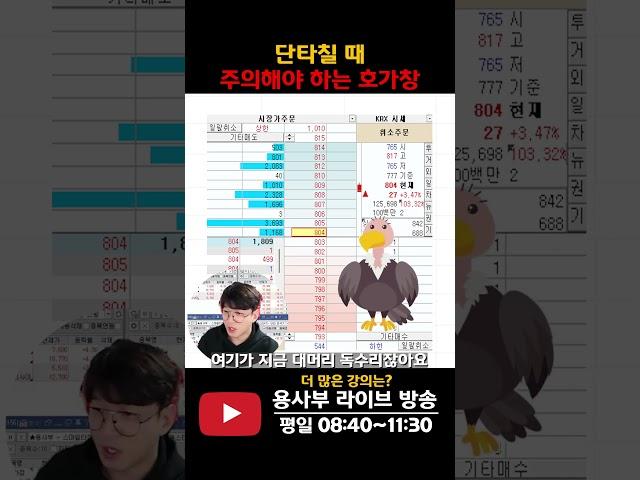 단타 하기에 불리한 호가창 #단타 #호가창
