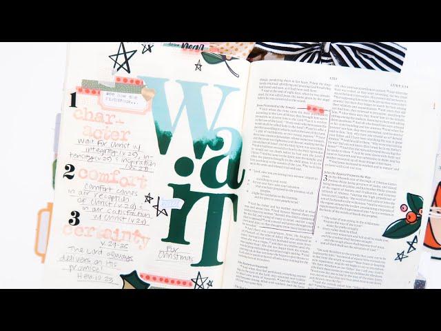 Print & Pray Bible Journaling | Wait in Wonder