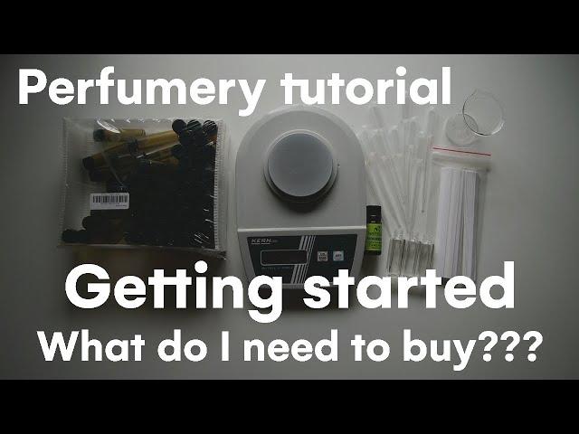 The basic equipment needed to start perfumery