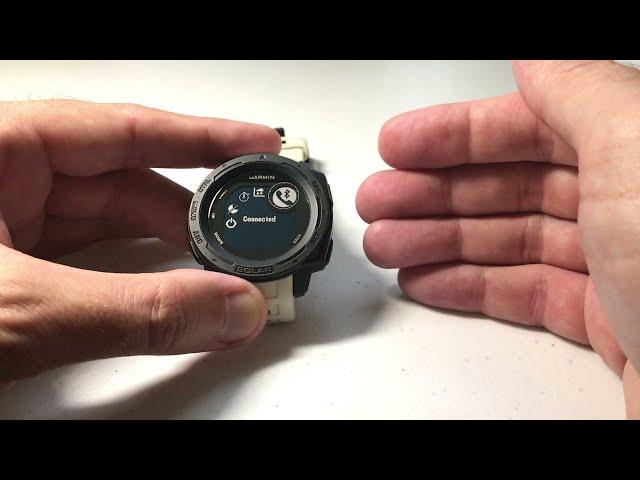 Garmin Instinct - Shortcuts Options for Phone (Disconnecting or Connecting)
