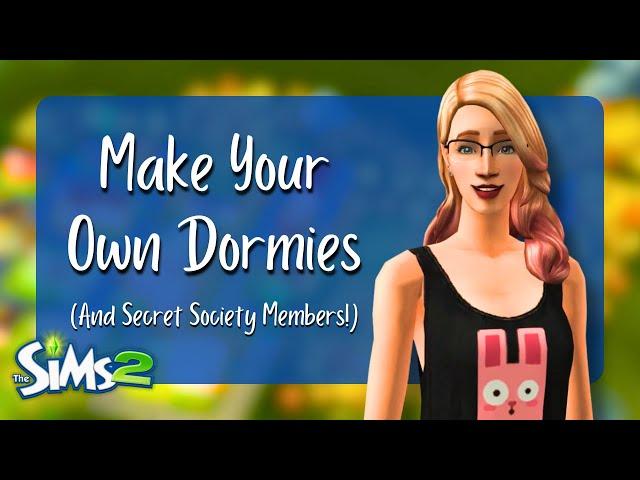 How to Create Custom University Dormies | Sims 2 Tutorial