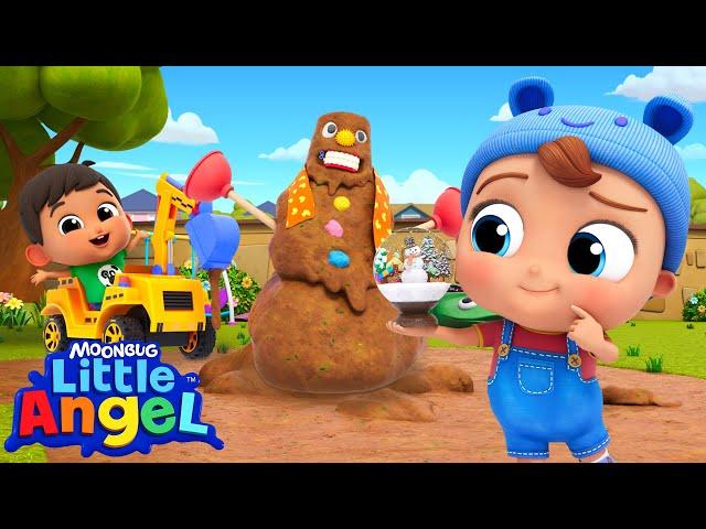 The Mudman Song + More Baby John | Little Angel Kids Songs & Nursery Rhymes