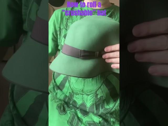 How to Roll a “Crushable” Hat - the CORRECT WAY
