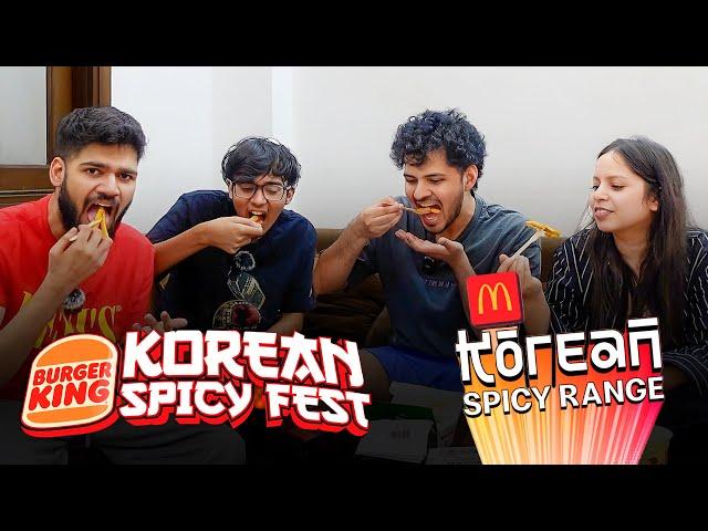 KOREAN Fast Food Review | McDonalds vs Burger King with @SunRayBee @ItzAruGod @jaiyaxh