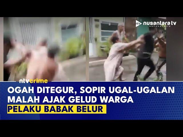 Salah Tapi Lebih Galak! Detik-detik Pengemudi Ugal-ugalan Baku Hantam dengan Warga | NTV CRIME
