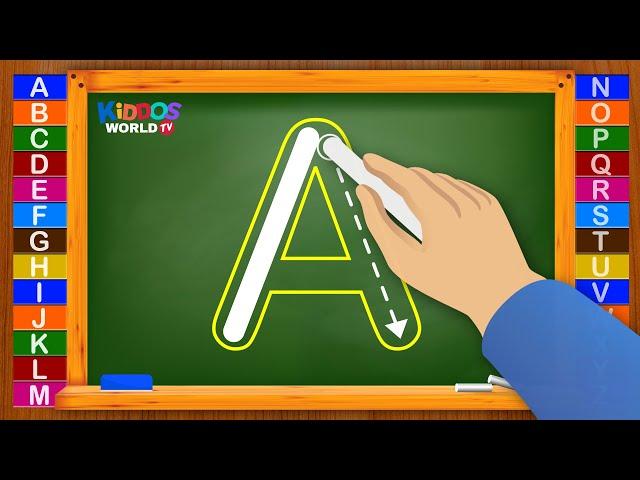 How to Write Letters for Children - Teaching Writing ABC for Preschool - Alphabet for Kids