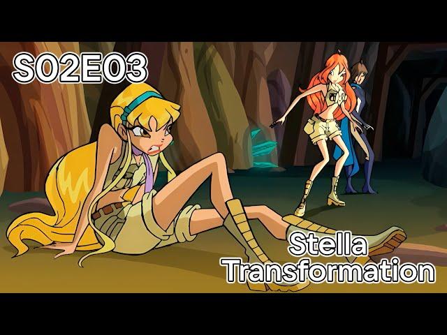 Winx Club: ST | Season 2 Episode 3 - Stella transformation 4K