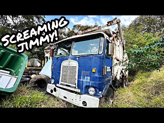 WILL IT START? SCREAMING Jimmy 6x6 2 Stroke Detroit Diesel Garbage Truck