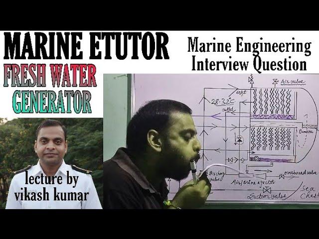 Fresh water Generator on ship||Working principle of FWG|| How fresh water is produced?