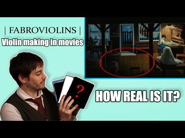 Luthier Breaks Down Violin Making Movie Scenes | Fabroviolins