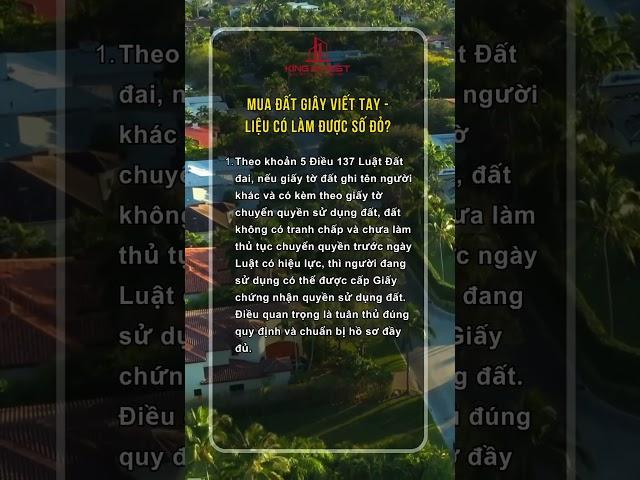 MUA ĐẤT GIẤY VIẾT TAY - LIỆU CÓ LÀM ĐƯỢC SỔ ĐỎ? #batdongsanhanoi #bđs #muadat #batdongsan #BĐS