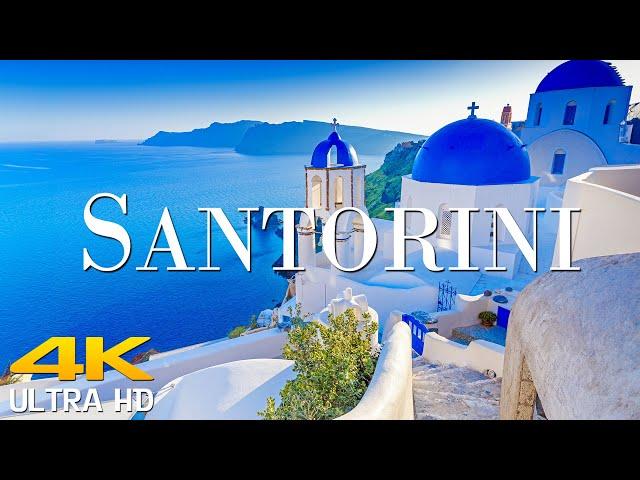 4K  Walking tour of Fira, Santorini, Greece 2024  4K HDR Walking Tour\ Scenic Film Nature