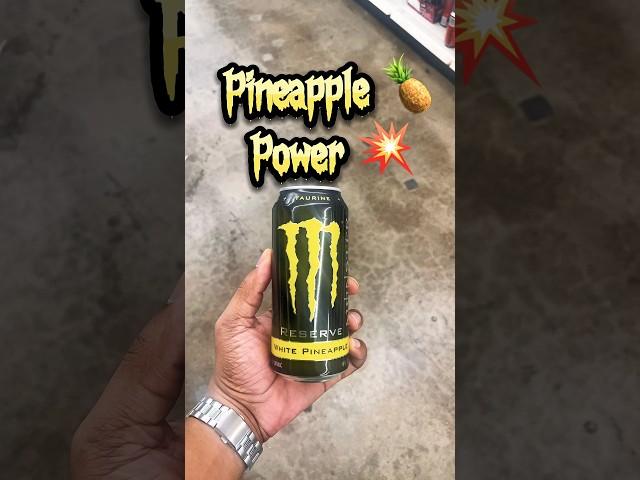 Energy drink with pineapple drip 