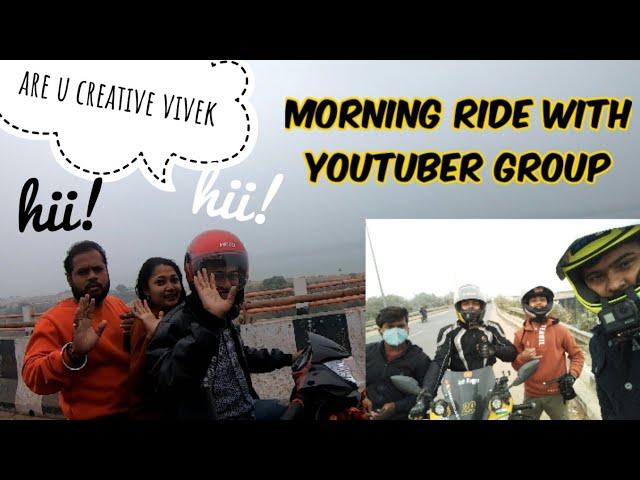 girl asking are you creative vivek ???!||camera lga hua hai?? morning ride with (arsh vlogger)