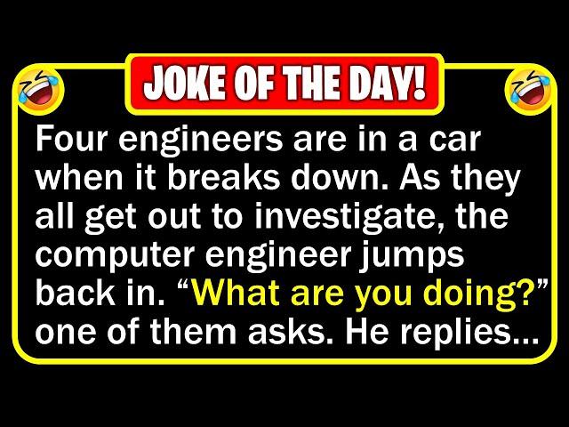  BEST JOKE OF THE DAY! - One afternoon, four engineers find themselves carpooling... | Funny Jokes