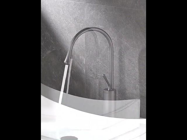 Light luxury Refined copper Faucet Water Tap 360 degree Free rotating Water droplet faucet #faucet