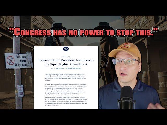 The Equal Rights Amendment is already law, says Biden and the ABA (#28thAmendment)