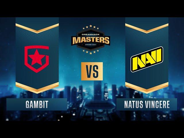 CS:GO - Gambit vs. Natus Vincere [Overpass] Map 1 - DreamHack Masters Spring 2021 - Grand-final