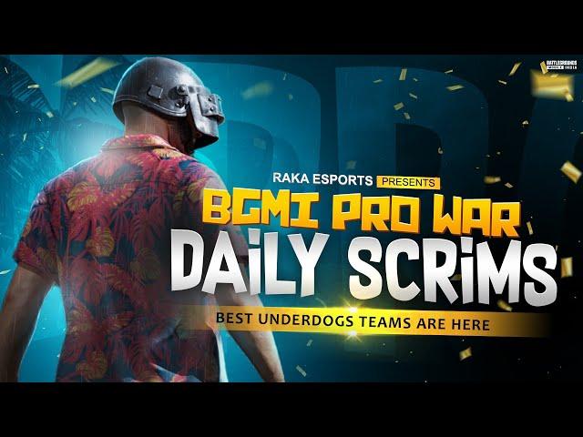 BGIS SCRIMS|| PRIZE POOL 1,700 INR || BGMI COMPETITIVE SCRIMS BY RAKA ESPORTS