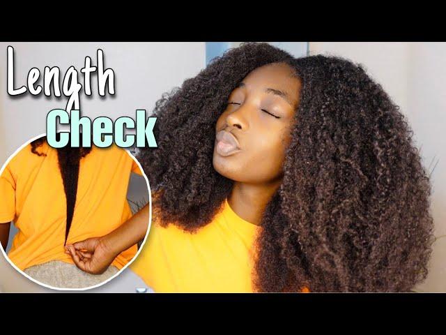 LENGTH CHECK After TWO MONTH Natural Hair Growth Journey ‼️