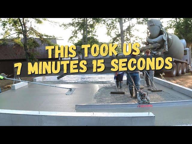 How To Screed Concrete for Beginners - Is This Too Fast or Too Slow!