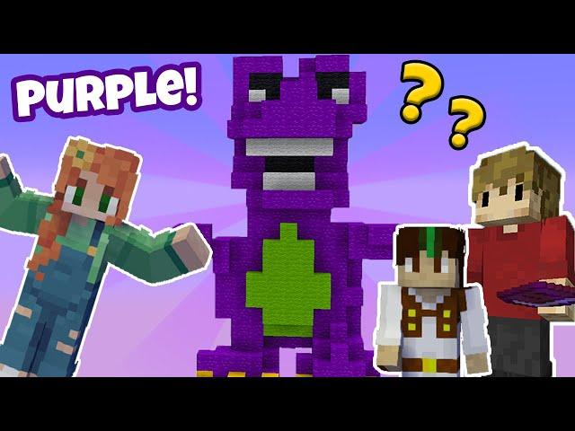 Minecraft Guess the Build, but everything is PURPLE!!