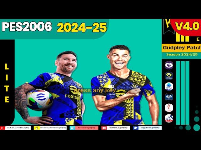 PES 6 - Gudpley Patch Season 2025 V.4 Lite Edition (PC) | DOWNLOAD