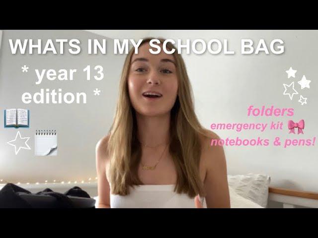 WHAT’S IN MY SCHOOL BAG | year 13 edition •°࿐