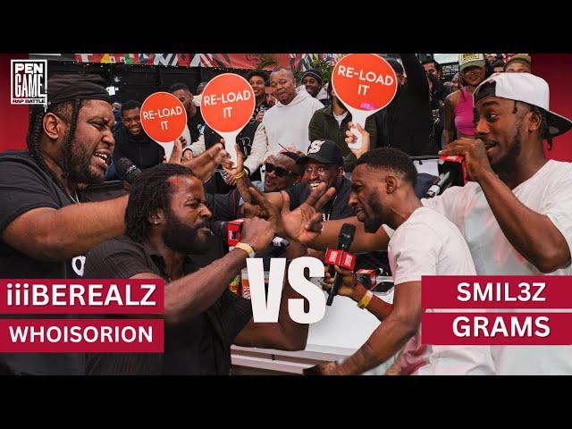 WHOISORION & iiiBEREALZ vs GRAMS & SMIL3Z | PenGame Rap Battle 2024