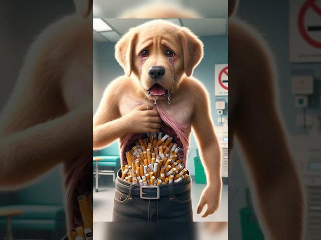 Sad story of cute dog  #ai #dog #aidog #cute #puppy #aiart #funny #story #cancer