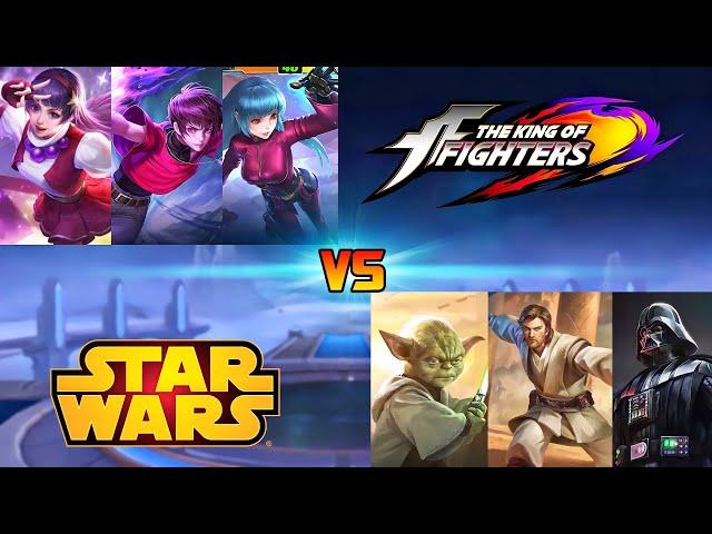 K.O.F VS STAR WARS 1 VS 1 FIGHT | MOBILE LEGENDS STAR WARS VS KOF