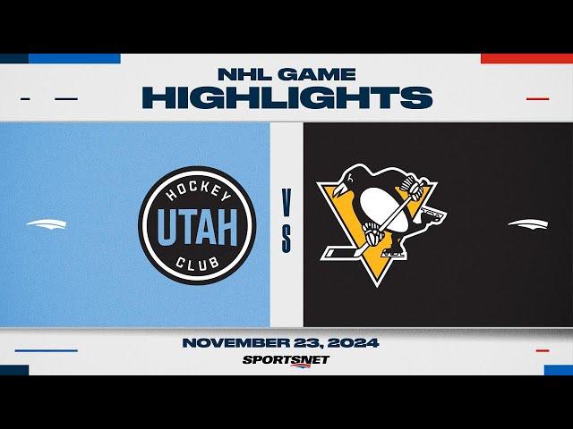 NHL Highlights | Utah HC vs. Penguins - November 23, 2024