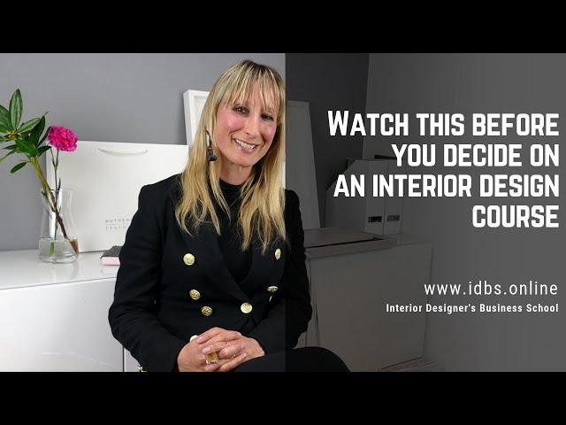 Watch this before you decide on an interior design course