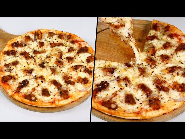 Chicken Pizza | Pizza Without Oven