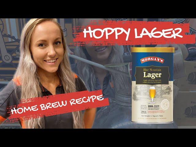 Home Brewing Brew Day. Hoppy Lager home brew recipe. How to brew beer at home.