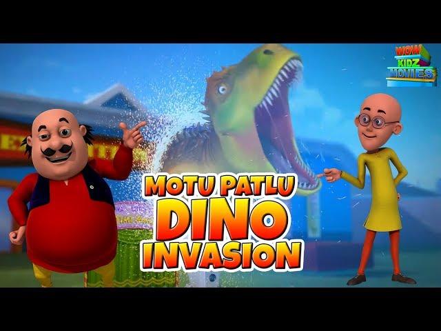 Motu Patlu Dino Invasion - Full Movie | Animated Movies |  WowKidz Movies