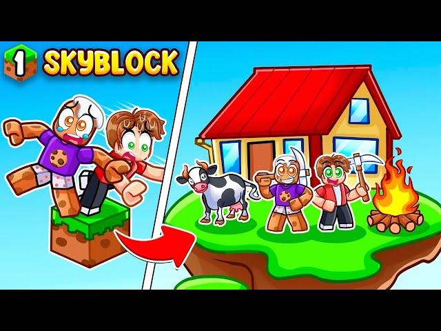 The BEST START EVER on Roblox SKYBLOCK!