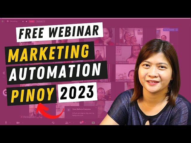 Marketing Automation for Beginners - Marketing Automation Webinar  for PINOY - FREE 2023