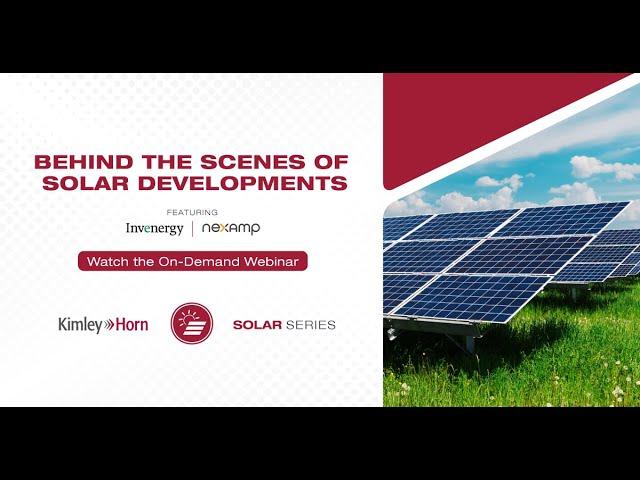 Kimley Horn Solar Series Webinar #1