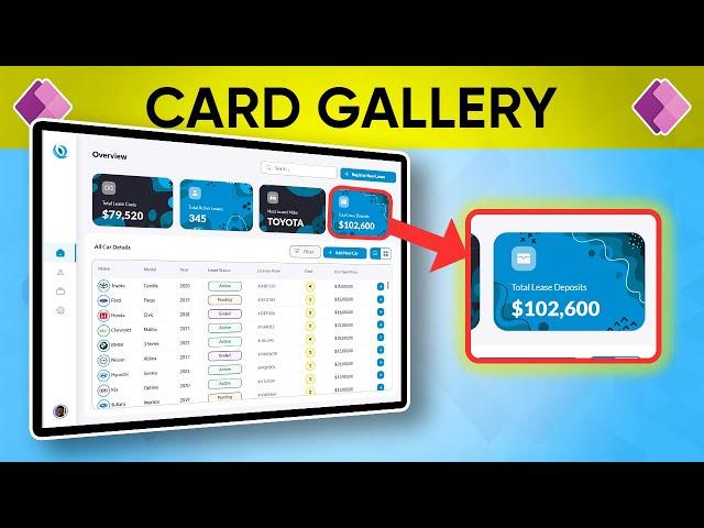 Modern PowerApps UI Design Tutorial: Card Gallery Design Ideas