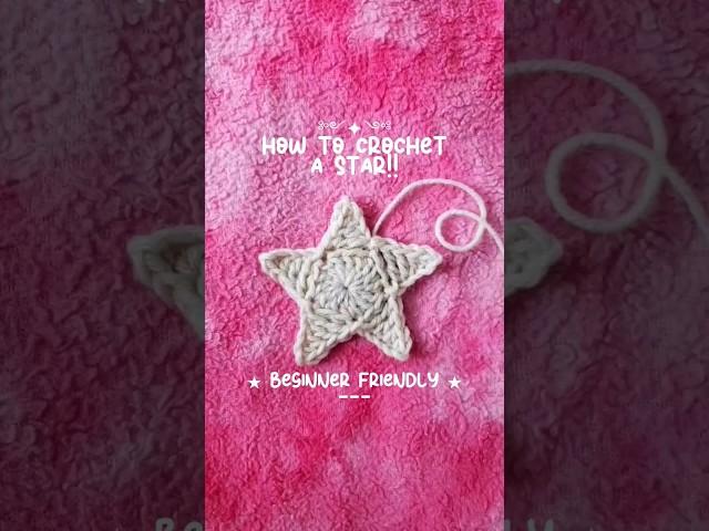 How to crochet a star!!  || crochet patterns | crochet star tutorial | crochet star