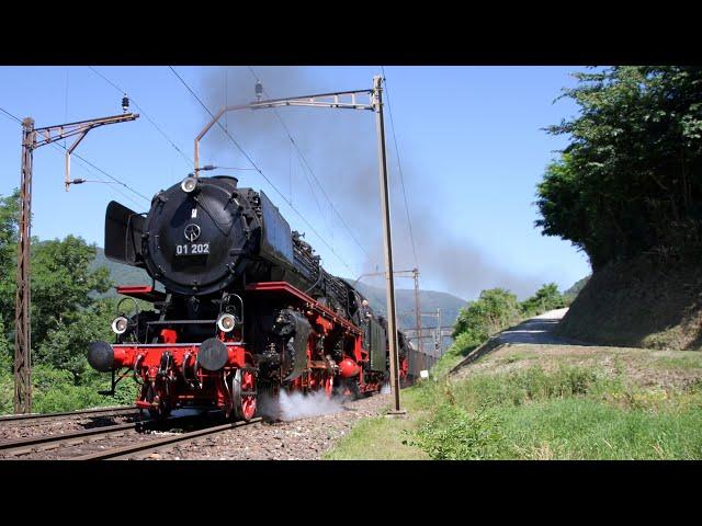 A legendary steam locomotive special trip - with 01 150 and 01 202 over the Gotthard