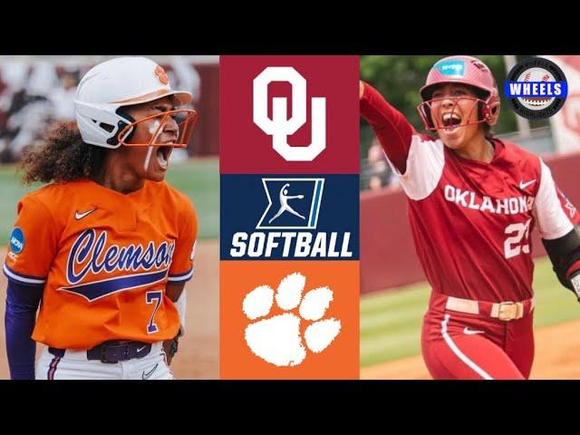 #1 Oklahoma v #16 Clemson (AMAZING GAME!) | Super Regional Game 2 | 2023 College Softball Highlights