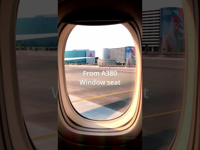 A View From My Window Seat In Dubai | #a380 #dubai #windowseat #emiratesa380